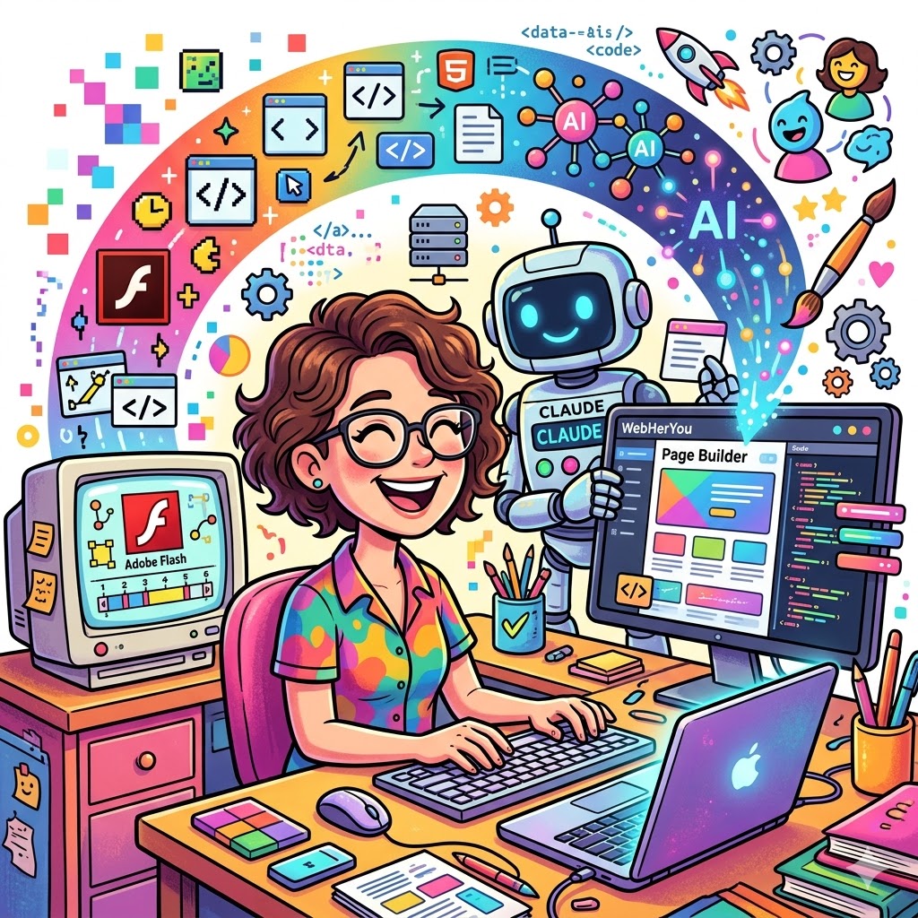 Frau am PC